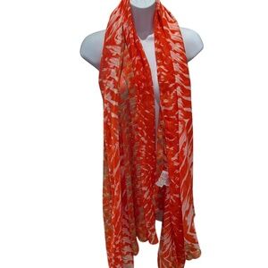 Sol & Mer Orange Long Scarf-NWOT